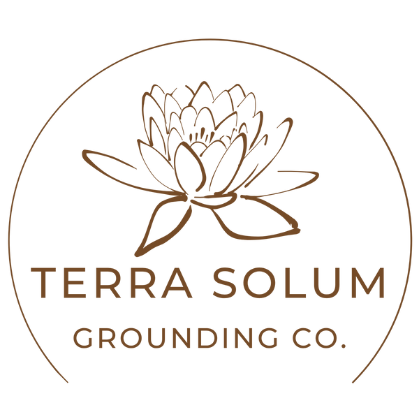 Terra Solum Grounding Co. logo — organic grounding and wellness brand reconnecting people with nature.